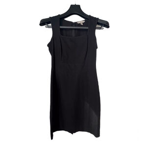 Banana Republic Little Black Dress Sz 4 Square Neck Sleeveless Classic Office